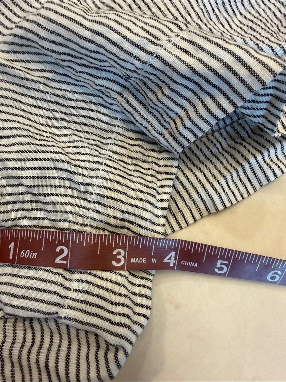 Nude Lucy LOUNGE STRIPE LINEN SHORT Size Small - Picture 6 of 6